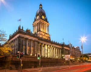 Leeds Town Hall; a architectural masterpiece of the Victorian era.